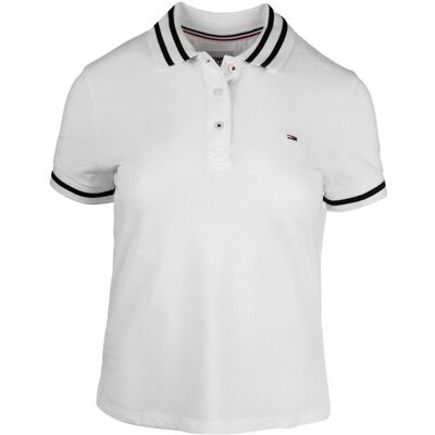 Polotröjor med korta ärmar Tommy Hilfiger DW0DW14963YBR EU XL Dam Polotröjor med korta ärmar Tommy Hilfiger DW0DW14963YBR EU XL Dam