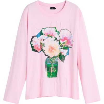 Långärmade T-shirts Desigual REPRIS_TS_ABROATH 26SWTKX4 EU S,EU L,EU XL,EU XS Dam Långärmade T-shirts Desigual REPRIS_TS_ABROATH 26SWTKX4 EU S,EU L,EU XL,EU XS Dam