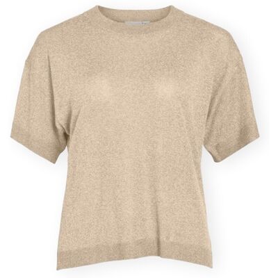 T-shirts med korta ärmar Vila Top Nowy - Froasted Almond EU M,EU L Dam T-shirts med korta ärmar Vila Top Nowy - Froasted Almond EU M,EU L Dam