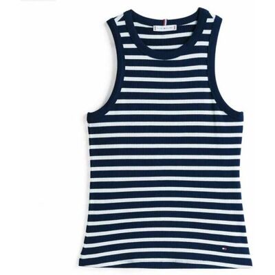 Linnen / Ärmlösa T-shirts Tommy Hilfiger Ww0ww47806 EU M,EU L Dam Linnen / Ärmlösa T-shirts Tommy Hilfiger Ww0ww47806 EU M,EU L Dam