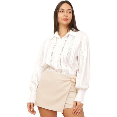 Skjortor med långa ärmar La Modeuse 77509_P183761 EU S / M,EU M / L Dam Skjortor med långa ärmar La Modeuse 77509_P183761 EU S / M,EU M / L Dam