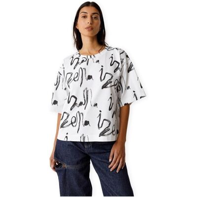 T-shirts med korta ärmar Skfk T-Shirt Bidatz-Gots - Script FR 36,FR 38,FR 40 Dam T-shirts med korta ärmar Skfk T-Shirt Bidatz-Gots - Script FR 36,FR 38,FR 40 Dam