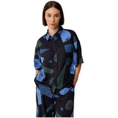 Skjortor med korta ärmar Skfk Eukene Shirt - Cell EU M,EU XL Dam Skjortor med korta ärmar Skfk Eukene Shirt - Cell EU M,EU XL Dam