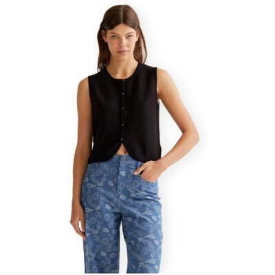Blusar Compania Fantastica COMPAÑIA FANTÁSTICA Top 10237 - Black EU S,EU L Dam Blusar Compania Fantastica COMPAÑIA FANTÁSTICA Top 10237 - Black EU S,EU L Dam