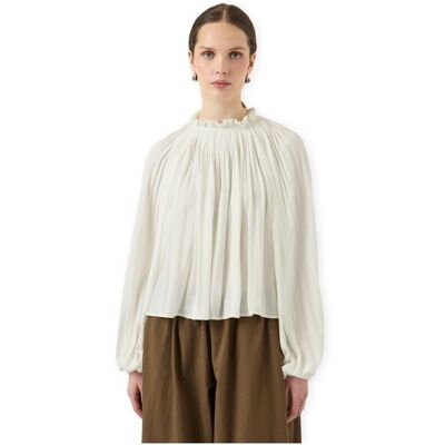 Blusar Y.a.s YAS Noos Top Bella - Pristine FR 38,FR 40,FR 42 Dam Blusar Y.a.s YAS Noos Top Bella - Pristine FR 38,FR 40,FR 42 Dam