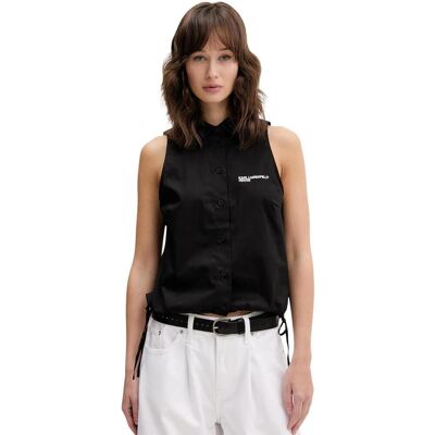 Skjortor Karl Lagerfeld KLJ Sleeveless Blouse B2W11020 EU S,EU M,EU XS Dam Skjortor Karl Lagerfeld KLJ Sleeveless Blouse B2W11020 EU S,EU M,EU XS Dam