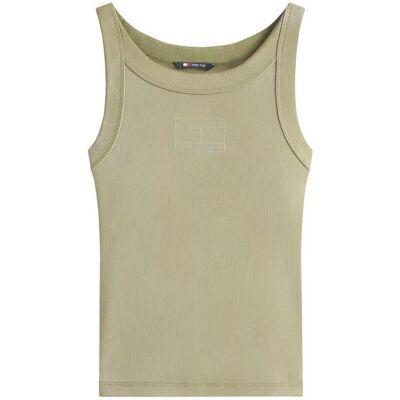 Linnen / Ärmlösa T-shirts Tommy Hilfiger DW0DW22736 L9P EU S,EU M,EU L,EU XS Dam Linnen / Ärmlösa T-shirts Tommy Hilfiger DW0DW22736 L9P EU S,EU M,EU L,EU XS Dam