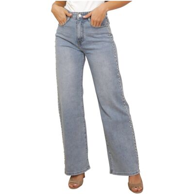Wide jeans La Modeuse 78185_P185910 EU S,EU M,EU L,EU XS Wide jeans La Modeuse 78185_P185910 EU S,EU M,EU L,EU XS