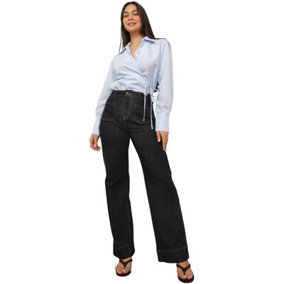 Wide jeans La Modeuse 78194_P185955 EU S,EU M,EU L,EU XS Wide jeans La Modeuse 78194_P185955 EU S,EU M,EU L,EU XS
