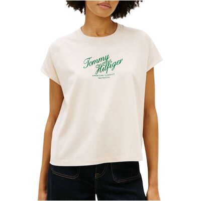 T-shirts med korta ärmar Tommy Hilfiger WW0WW50787 IT XS,IT S,IT M,IT L Dam T-shirts med korta ärmar Tommy Hilfiger WW0WW50787 IT XS,IT S,IT M,IT L Dam