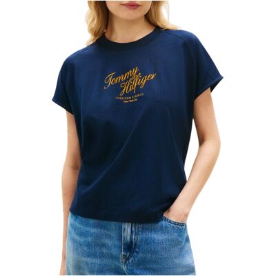 T-shirts med korta ärmar Tommy Hilfiger WW0WW50787 IT S,IT M,IT L Dam T-shirts med korta ärmar Tommy Hilfiger WW0WW50787 IT S,IT M,IT L Dam