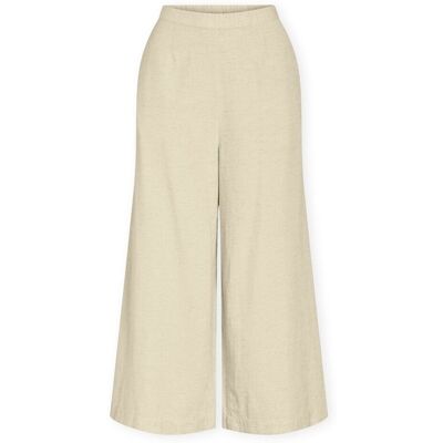 Byxor Vila Prisilla Trousers - Super Light Natural Melange FR 38,FR 40,FR 42 Dam Byxor Vila Prisilla Trousers - Super Light Natural Melange FR 38,FR 40,FR 42 Dam