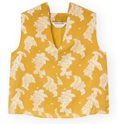 Blusar Compania Fantastica COMPAÑIA FANTÁSTICA Top 41301 - Yellow EU S,EU M,EU L Dam Blusar Compania Fantastica COMPAÑIA FANTÁSTICA Top 41301 - Yellow EU S,EU M,EU L Dam