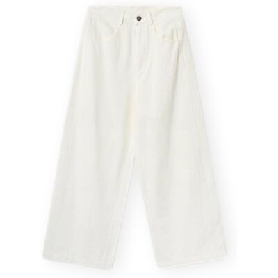 Byxor Compania Fantastica COMPAÑIA FANTÁSTICA Trousers 11130 - White FR 36 Dam Byxor Compania Fantastica COMPAÑIA FANTÁSTICA Trousers 11130 - White FR 36 Dam