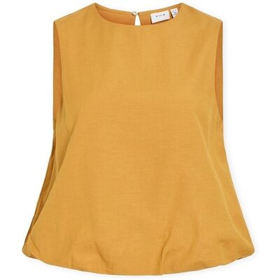 Blusar Vila Top Prisilla Balloon - Amber Gold FR 44 Dam Blusar Vila Top Prisilla Balloon - Amber Gold FR 44 Dam