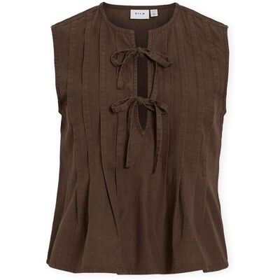 Blusar Vila Top Tevira - Slate Black FR 36,FR 38,FR 40 Dam Blusar Vila Top Tevira - Slate Black FR 36,FR 38,FR 40 Dam