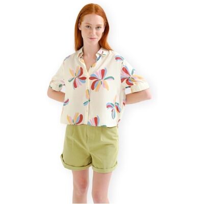 Blusar Compania Fantastica COMPAÑIA FANTÁSTICA Shirt 12100 - Flowers 12 EU XS Dam Blusar Compania Fantastica COMPAÑIA FANTÁSTICA Shirt 12100 - Flowers 12 EU XS Dam