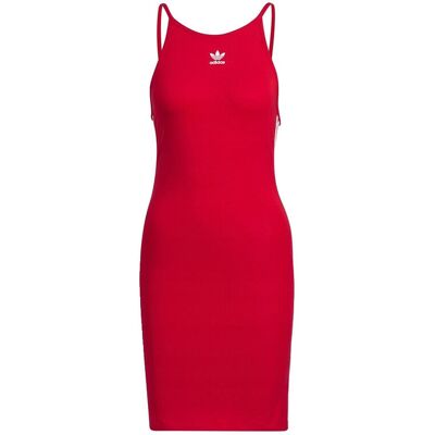 Kortklänningar adidas Robe d'été Adicolor Classics Tight Summer Dress rouge EU S Dam Kortklänningar adidas Robe d'été Adicolor Classics Tight Summer Dress rouge EU S Dam