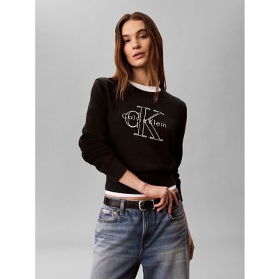 Sweatshirts Calvin Klein Jeans Logo Outline Ls Top EU S,EU M,EU L,EU XS Dam Sweatshirts Calvin Klein Jeans Logo Outline Ls Top EU S,EU M,EU L,EU XS Dam