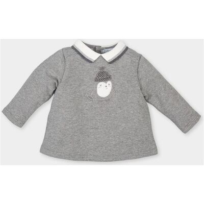 Tröjor Tutto Piccolo 3810W17-GRIS 9 mån Flickor Tröjor Tutto Piccolo 3810W17-GRIS 9 mån Flickor