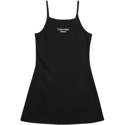 Kortklänningar Calvin Klein Jeans STACK LOGO PUNTO STRAP 8 år,12 år,14 år,16 år Flickor Kortklänningar Calvin Klein Jeans STACK LOGO PUNTO STRAP 8 år,12 år,14 år,16 år Flickor
