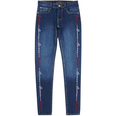Skinny Jeans Guess DENIM SKINNY EMBROIDER 16 ans Flickor Skinny Jeans Guess DENIM SKINNY EMBROIDER 16 ans Flickor