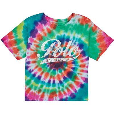 T-shirts med korta ärmar Polo Ralph Lauren CROP TEE-KNIT SHIRTS-T-SHIRT 7 Jahre,16 Jahre Flickor T-shirts med korta ärmar Polo Ralph Lauren CROP TEE-KNIT SHIRTS-T-SHIRT 7 Jahre,16 Jahre Flickor