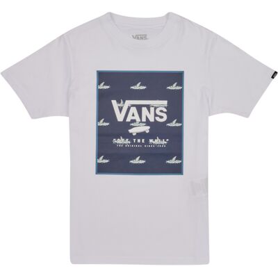 Vans PRINT BOX BOYS Blå T-shirt - Pojkar Vans PRINT BOX BOYS Blå T-shirt - Pojkar