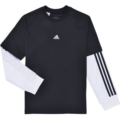 Långärmade T-shirts adidas Street Jam 2-in-1 Long Sleeve Long-Sleeve Top 7 / 8 år Pojkar Långärmade T-shirts adidas Street Jam 2-in-1 Long Sleeve Long-Sleeve Top 7 / 8 år Pojkar