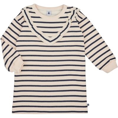 Petit Bateau Modell - Kort flickklänning - Blå - Barnklänning Petit Bateau Modell - Kort flickklänning - Blå - Barnklänning