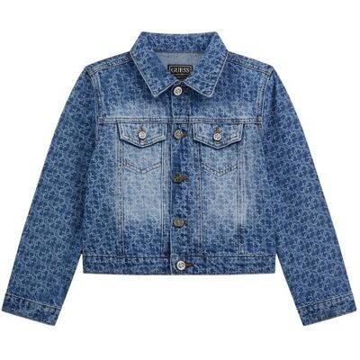 Jeansjackor Guess RIGIF DENIM JACKET 10 ans,14 ans Flickor Jeansjackor Guess RIGIF DENIM JACKET 10 ans,14 ans Flickor