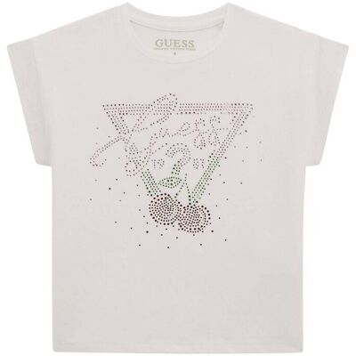 T-shirts med korta ärmar Guess MIDI T SHIRT 8 ans Flickor T-shirts med korta ärmar Guess MIDI T SHIRT 8 ans Flickor
