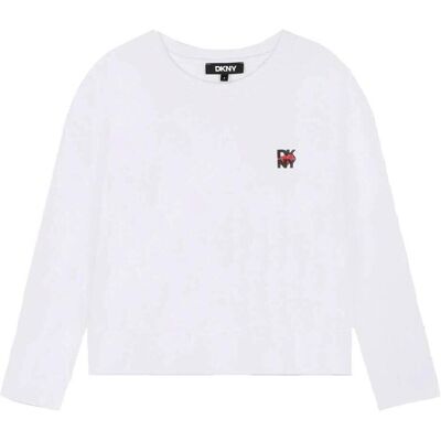 Långärmade T-shirts Dkny D62066/10P 8 år,10 år,16 år Flickor Långärmade T-shirts Dkny D62066/10P 8 år,10 år,16 år Flickor