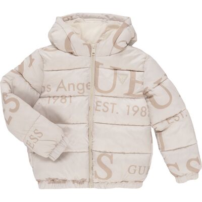 Dunjackor Guess OVERSIZE HOODED LS PUFFER 10 ans Flickor Dunjackor Guess OVERSIZE HOODED LS PUFFER 10 ans Flickor