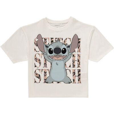 T-shirts med korta ärmar Name it NKFJIXI STITCH 10 Jahre Flickor T-shirts med korta ärmar Name it NKFJIXI STITCH 10 Jahre Flickor