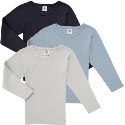 Långärmade T-shirts Petit Bateau TSML X3 6 år,8 år,10 år,12 år Pojkar Långärmade T-shirts Petit Bateau TSML X3 6 år,8 år,10 år,12 år Pojkar