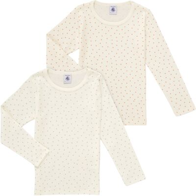 Långärmade T-shirts Petit Bateau TSML X2 10 år,12 år Flickor Långärmade T-shirts Petit Bateau TSML X2 10 år,12 år Flickor