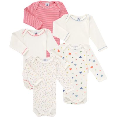 Bodies för barn Petit Bateau LOT BODIES X5 6 mån Bodies för barn Petit Bateau LOT BODIES X5 6 mån
