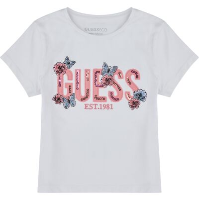 T-shirts med korta ärmar Guess ORGANIC COTTON STRETCH 8 ans,10 ans,12 ans,14 ans,16 ans Flickor T-shirts med korta ärmar Guess ORGANIC COTTON STRETCH 8 ans,10 ans,12 ans,14 ans,16 ans Flickor