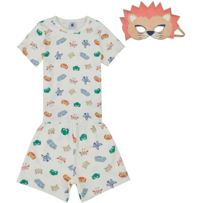 Pyjamasuppsättningar Petit Bateau PYJACOURT + MASQUE 6 år,10 år,12 år Pyjamasuppsättningar Petit Bateau PYJACOURT + MASQUE 6 år,10 år,12 år