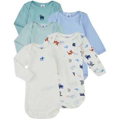 Bodies för barn Petit Bateau 5 BODIES US ML 3 mån,6 mån,24 mån Bodies för barn Petit Bateau 5 BODIES US ML 3 mån,6 mån,24 mån
