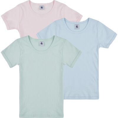 T-shirts med korta ärmar Petit Bateau 3 TEE SHIRTS MC 6 år,8 år,10 år,12 år Flickor T-shirts med korta ärmar Petit Bateau 3 TEE SHIRTS MC 6 år,8 år,10 år,12 år Flickor