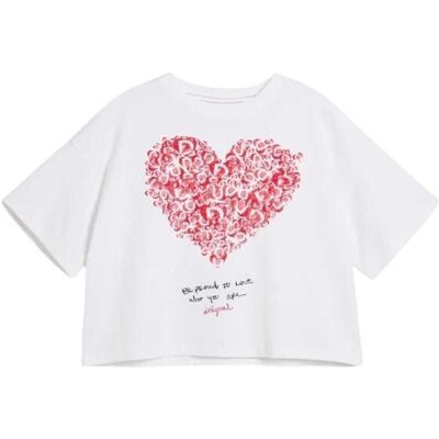 T-shirts med korta ärmar Desigual 26SGTK11 1000 4 år,6 år,8 år,10 år,12 år,14 år Flickor T-shirts med korta ärmar Desigual 26SGTK11 1000 4 år,6 år,8 år,10 år,12 år,14 år Flickor