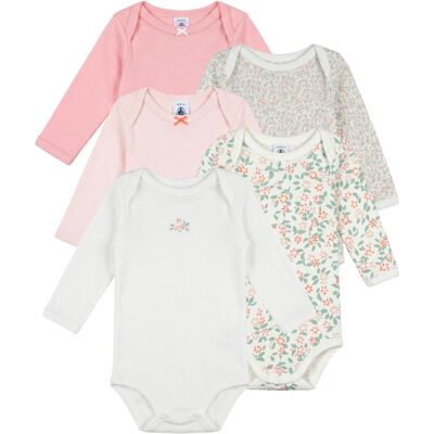 Bodies för barn Petit Bateau LOT BODIES X 5 3 mån,6 mån,12 mån,18 mån,24 mån,36 mån Bodies för barn Petit Bateau LOT BODIES X 5 3 mån,6 mån,12 mån,18 mån,24 mån,36 mån