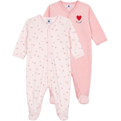 Pyjamas Petit Bateau DORS BIEN X 2 3 mån,6 mån,12 mån,18 mån,24 mån Flickor Pyjamas Petit Bateau DORS BIEN X 2 3 mån,6 mån,12 mån,18 mån,24 mån Flickor