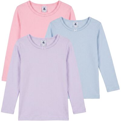 Långärmade T-shirts Petit Bateau TSML X 3 3 år,4 år,5 år Flickor Långärmade T-shirts Petit Bateau TSML X 3 3 år,4 år,5 år Flickor