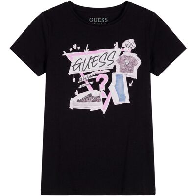 T-shirts med korta ärmar Guess SS T-SHIRT_LOGO 8 ans,10 ans,12 ans,14 ans,16 ans Flickor T-shirts med korta ärmar Guess SS T-SHIRT_LOGO 8 ans,10 ans,12 ans,14 ans,16 ans Flickor