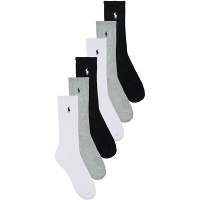 Sportstrumpor Polo Ralph Lauren CREW 6PK-CREW SOCK-6 PACK One size Dam Sportstrumpor Polo Ralph Lauren CREW 6PK-CREW SOCK-6 PACK One size Dam