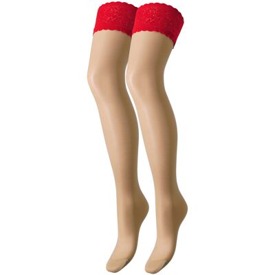 Strumpyxor Trasparenze Autoreggente 20 Denary Rosy M,L Dam Strumpyxor Trasparenze Autoreggente 20 Denary Rosy M,L Dam