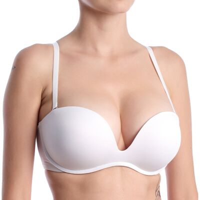 Lormar Vit Sömlös Push-Up-BH - BH Lormar Vit Sömlös Push-Up-BH - BH